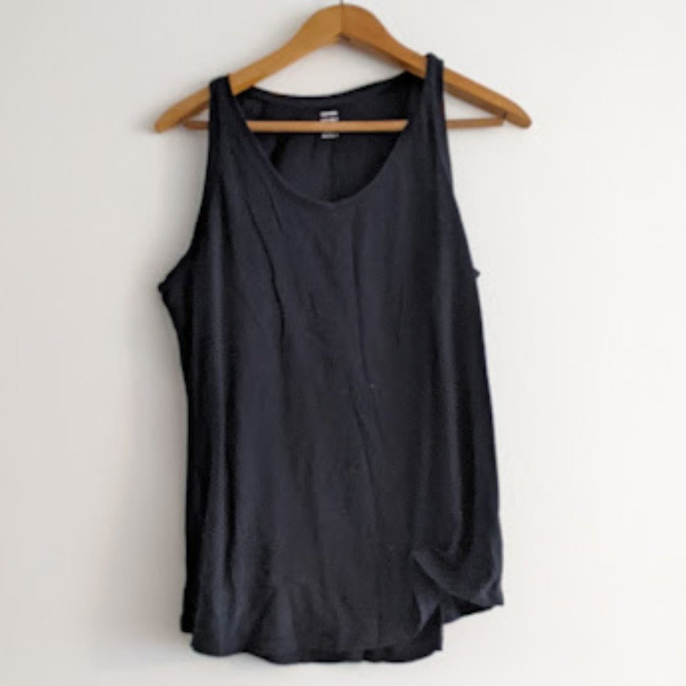 Old Navy Black Racerback Tank Top Size 1X